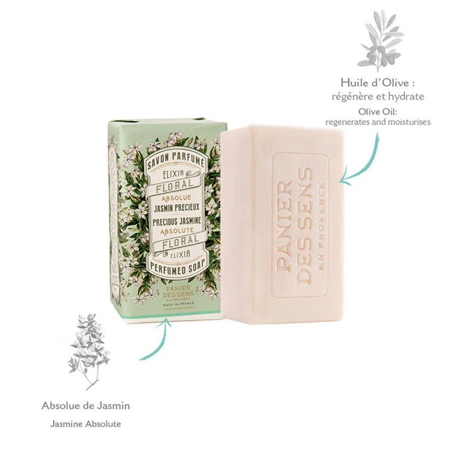 Savon solide Jasmin Précieux - végétal 150g