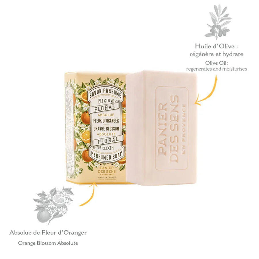 Savon solide Fleur d'Oranger - végétal 150g