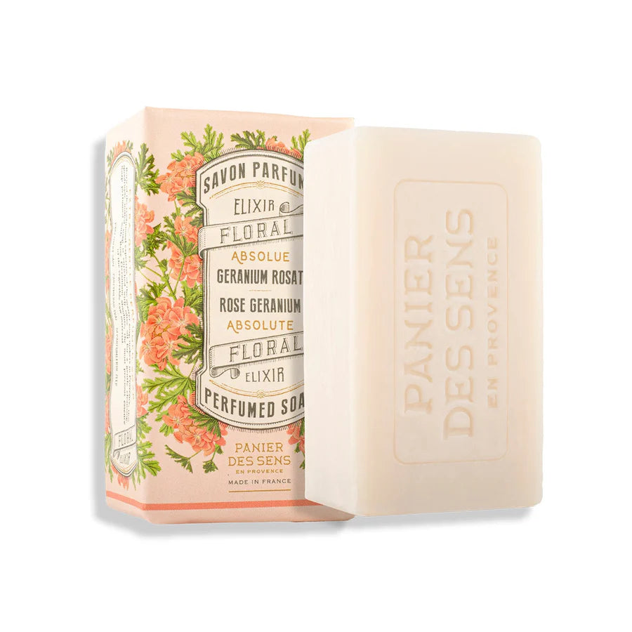 Savon solide Géranium Rosat - végétal 150g