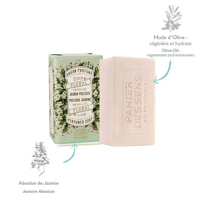 Savon solide Jasmin Précieux - végétal 150g