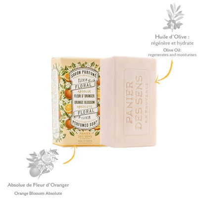 Savon solide Fleur d'Oranger - végétal 150g