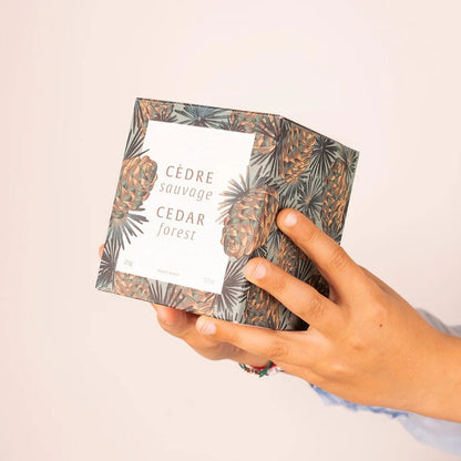 Bougie parfumée Cèdre Sauvage - cire végétale 275g