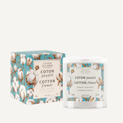 Bougie parfumée Coton Poudré - cire végétale 275g
